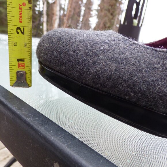 CHRISTIAN SIRIANO GREY FELT LIKE FEELING HIGH HEELS GOTH WEDDING CLUB PARTY 9 - Picture 14 of 14